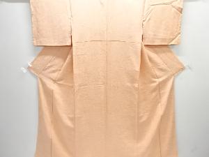 流水に花丸模様織り出し色無地着物